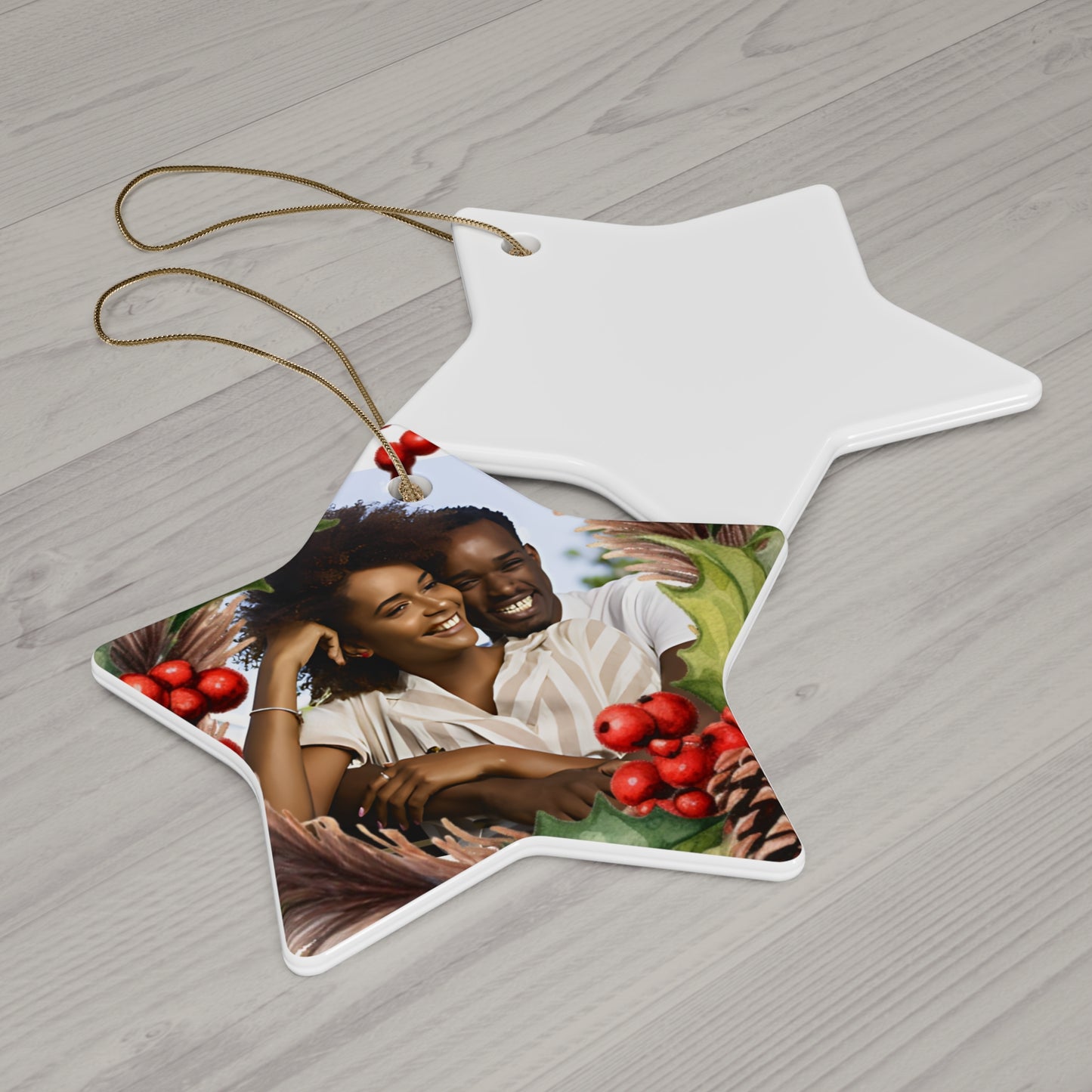 PERSONALIZED Ceramic Christmas Ornament