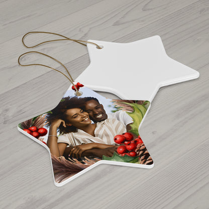 PERSONALIZED Ceramic Christmas Ornament