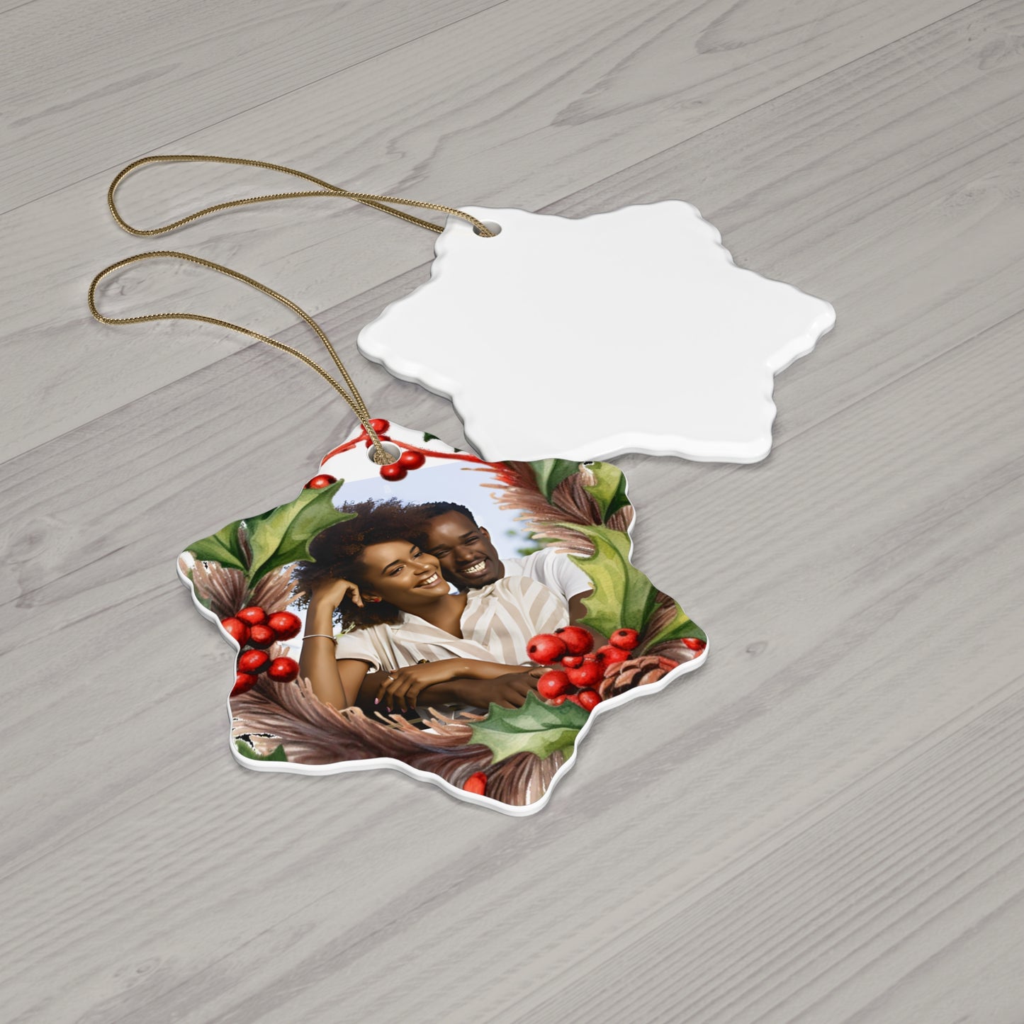 PERSONALIZED Ceramic Christmas Ornament