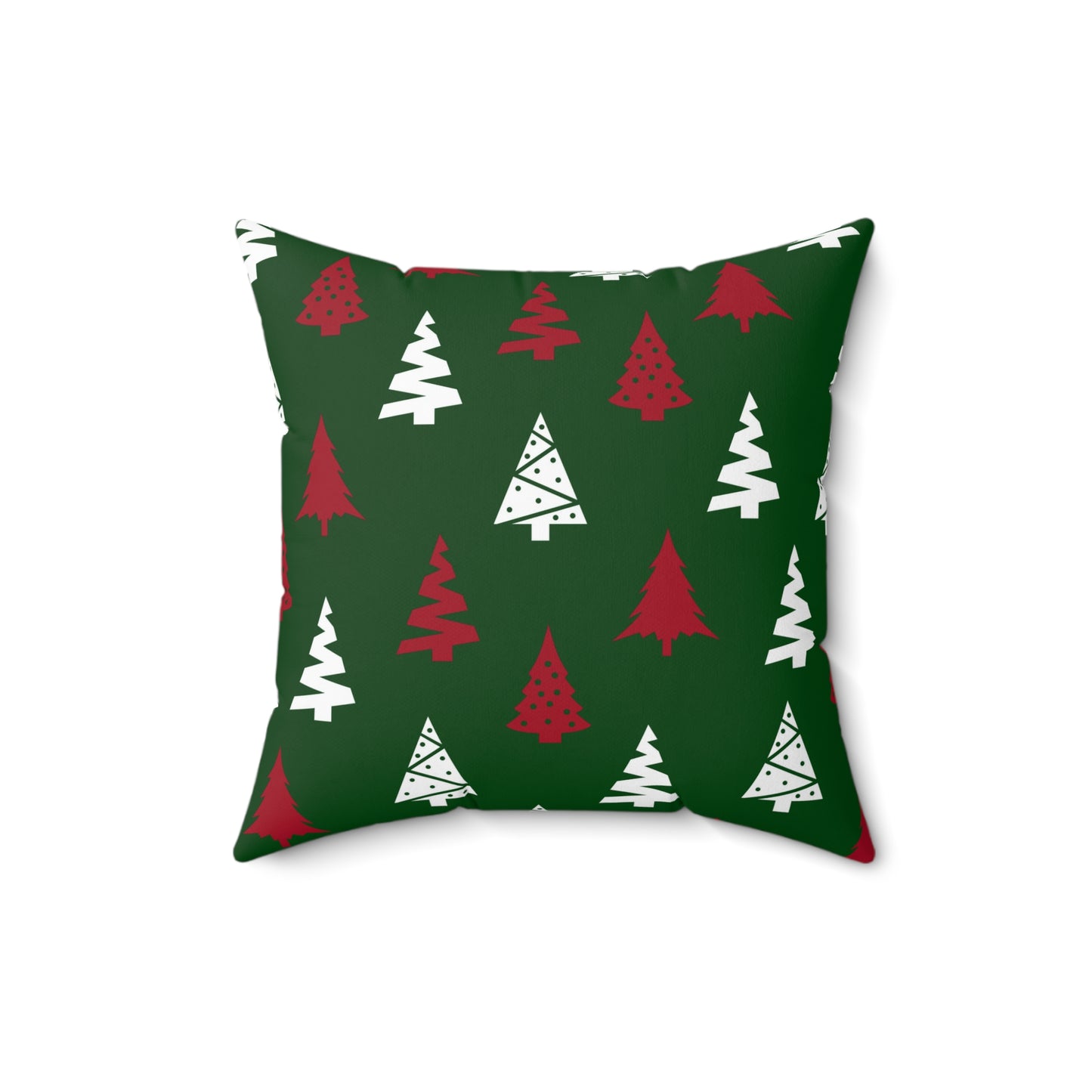 PERSONALIZED Spun Polyester Christmas Square Pillow