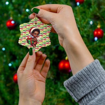 Ceramic Ornament 'Little Joseph' Christmas Decor