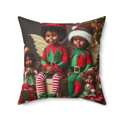 Square Christmas Pillow 'Buds'