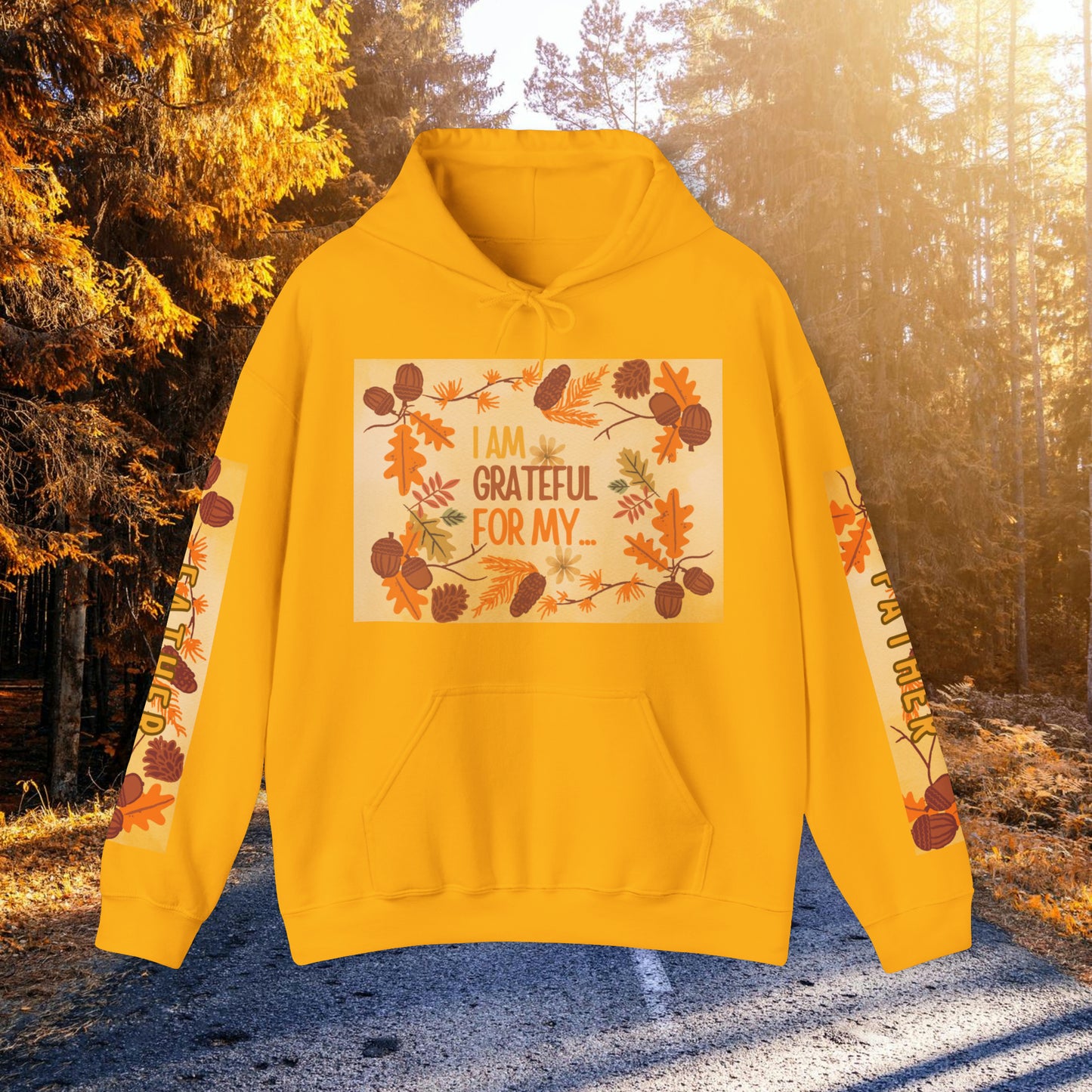 I AM GRATEFUL FOR MY FATHER Heavy Blend™ Hooded Sweatshirt