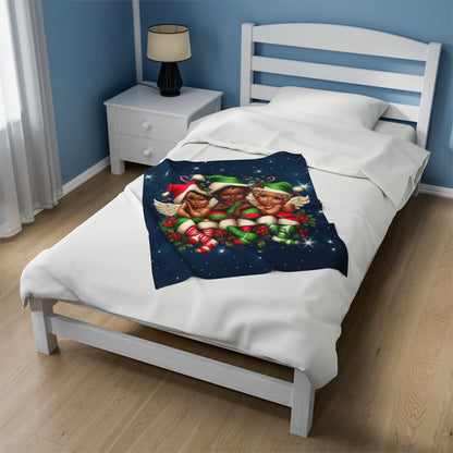 Velveteen Plush Blanket 'Three Kings'