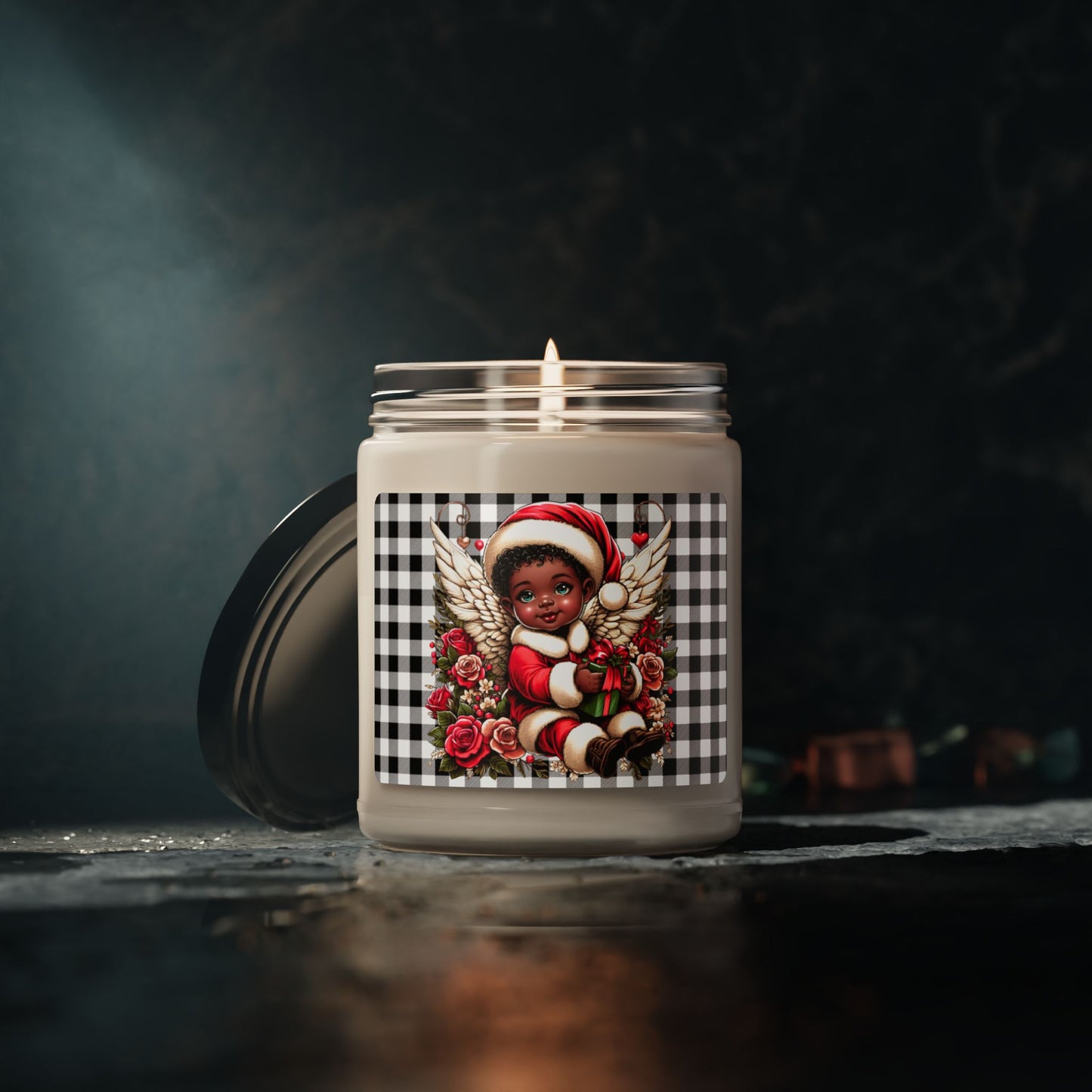 Christmas Soy Candle 'Bouquet' - 9oz Scented Candle