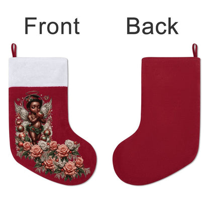 Angel Cherub Christmas Stocking