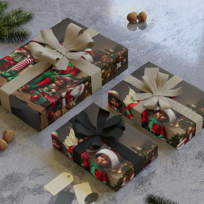 'Puppet Elves' Christmas Wrapping Paper Rolls