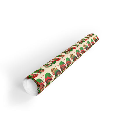 'Busy Bees' Christmas Gift Wrapping Paper Rolls, 1pc