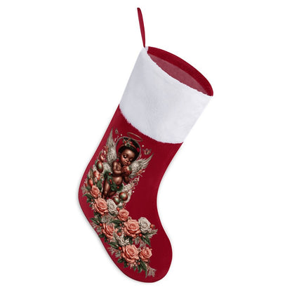 Angel Cherub Christmas Stocking