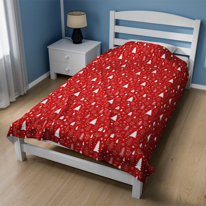 Christmas Velveteen Plush Blanket