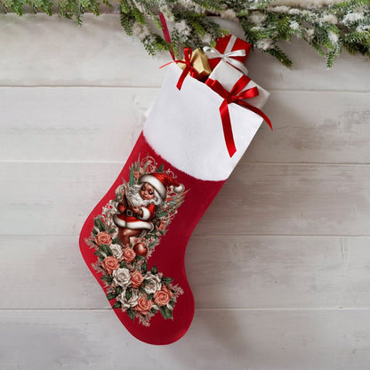 Santa Cherub Christmas Stocking