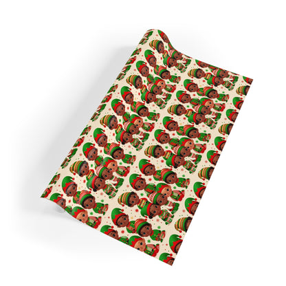 'Busy Bees' Christmas Gift Wrapping Paper Rolls, 1pc