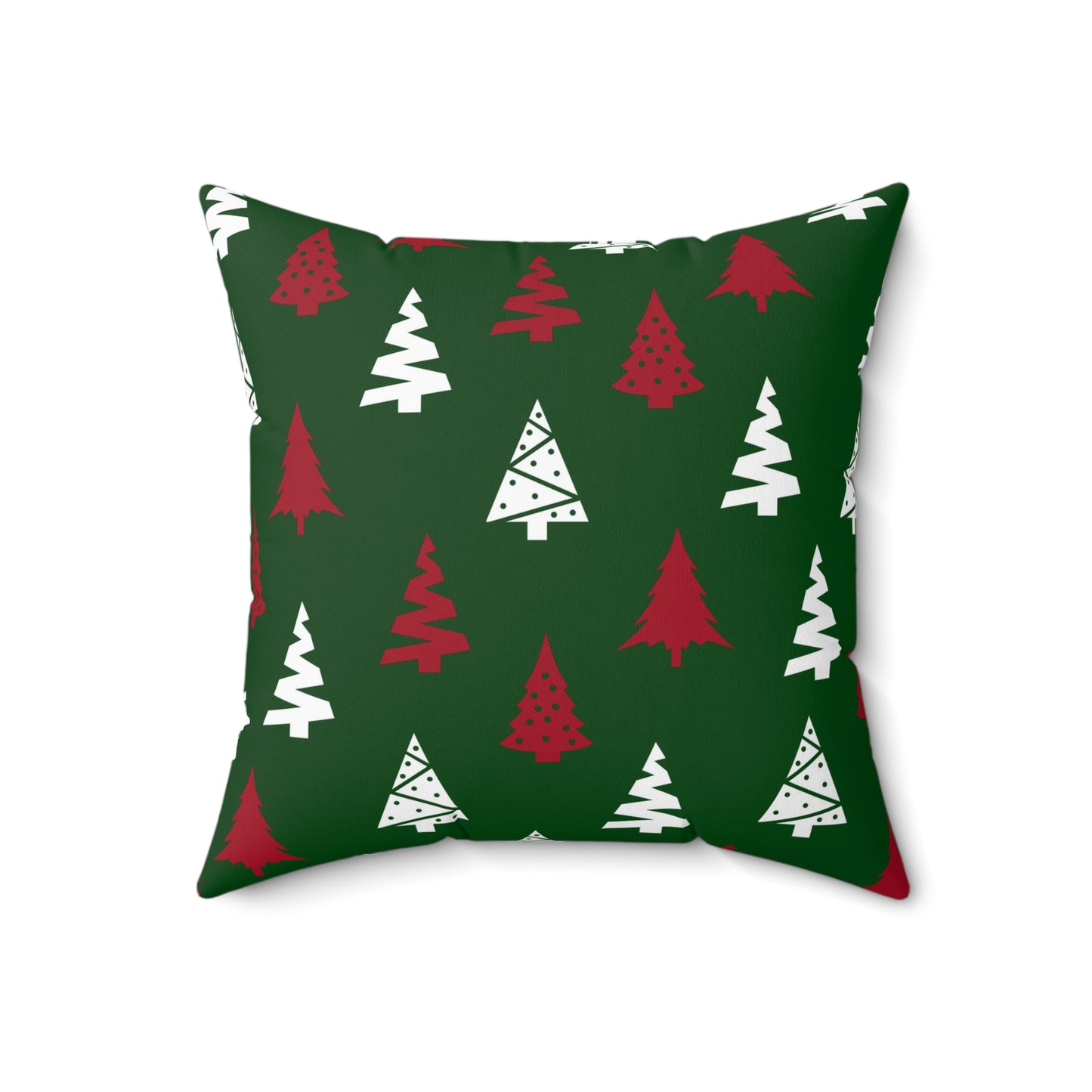 PERSONALIZED Spun Polyester Christmas Square Pillow