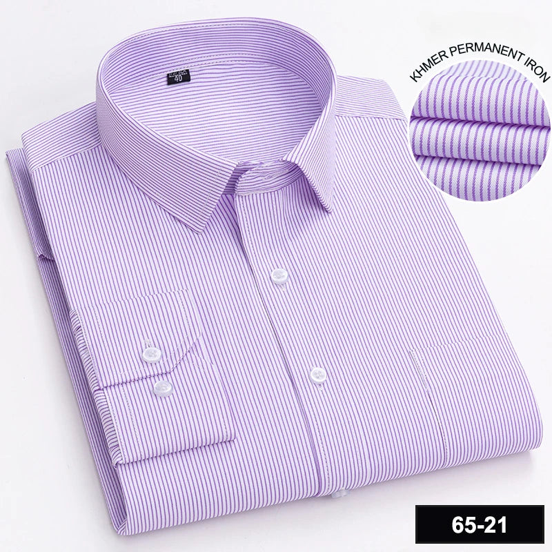 65%cotton plain shirts for men slim fit formal shirt designer clothing soft office long-sleeve tops New in shirt