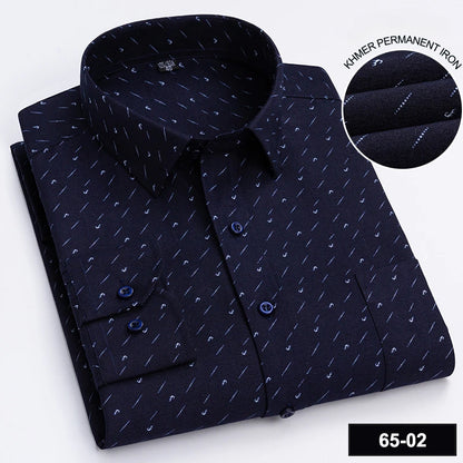 65%cotton plain shirts for men slim fit formal shirt designer clothing soft office long-sleeve tops New in shirt