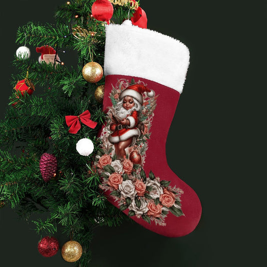 Santa Cherub Christmas Stocking